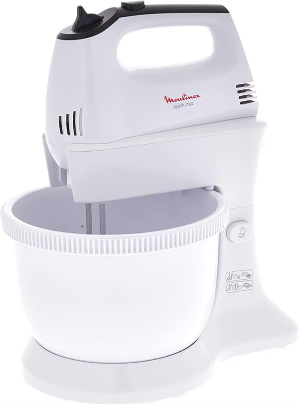 Moulinex Hand Mixer with Stand 300W 3.5L Bowl